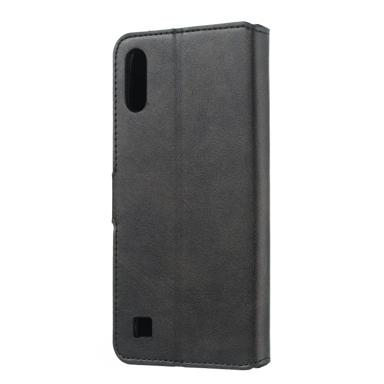 For Galaxy A10 / M10 Solid Color Buckle Horizontal Flip Leather Case with Wallet & Holder & Card Slots