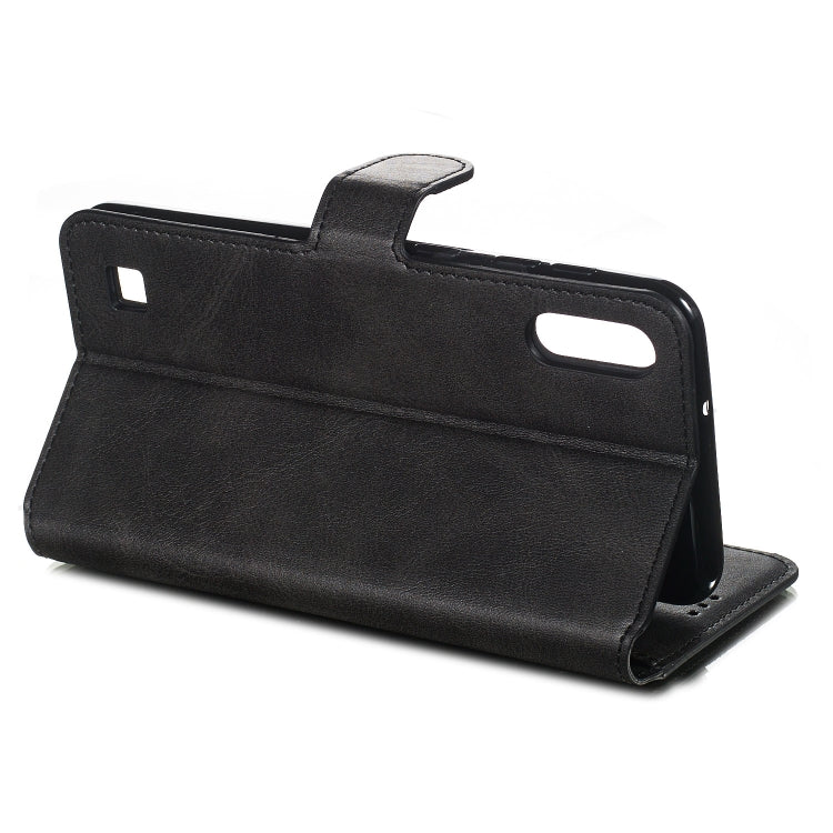 For Galaxy A10 / M10 Solid Color Buckle Horizontal Flip Leather Case with Wallet & Holder & Card Slots