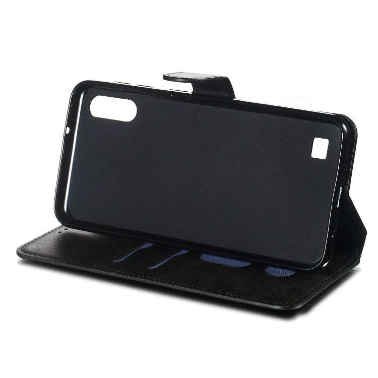 For Galaxy A10 / M10 Solid Color Buckle Horizontal Flip Leather Case with Wallet & Holder & Card Slots
