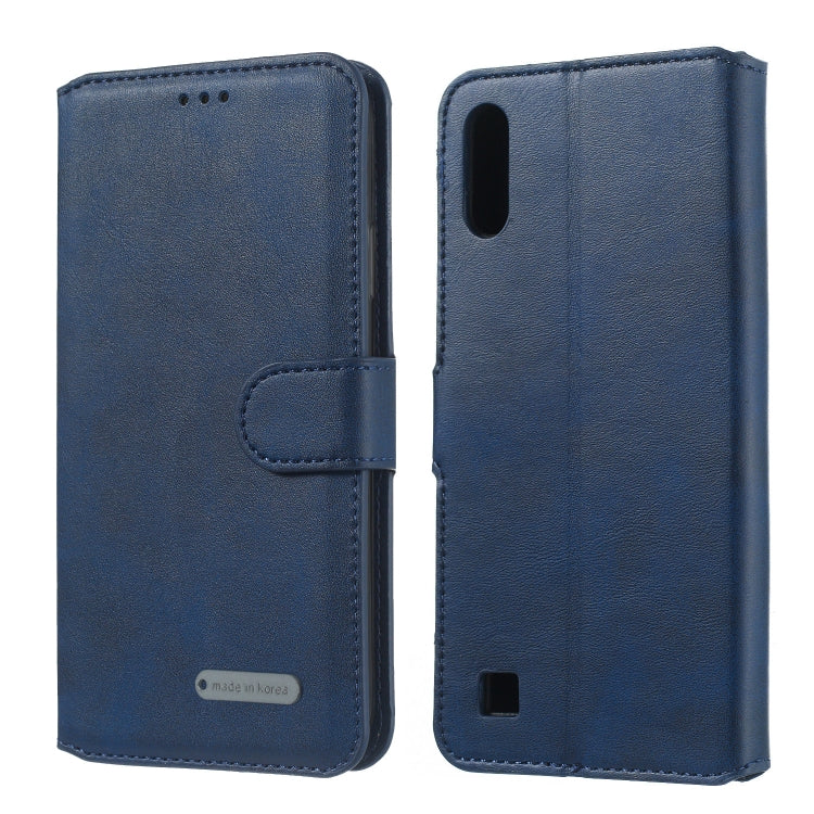 For Galaxy A10 / M10 Solid Color Buckle Horizontal Flip Leather Case with Wallet & Holder & Card Slots