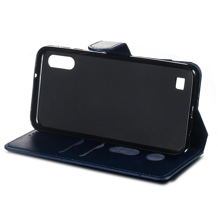 For Galaxy A10 / M10 Solid Color Buckle Horizontal Flip Leather Case with Wallet & Holder & Card Slots
