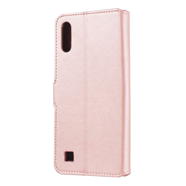 For Galaxy A10 / M10 Solid Color Buckle Horizontal Flip Leather Case with Wallet & Holder & Card Slots