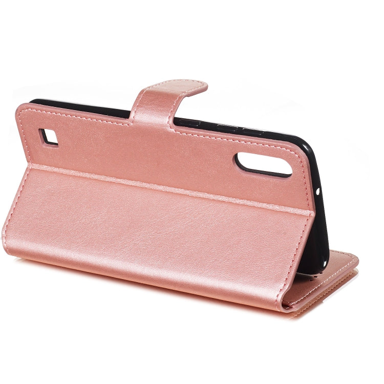 For Galaxy A10 / M10 Solid Color Buckle Horizontal Flip Leather Case with Wallet & Holder & Card Slots