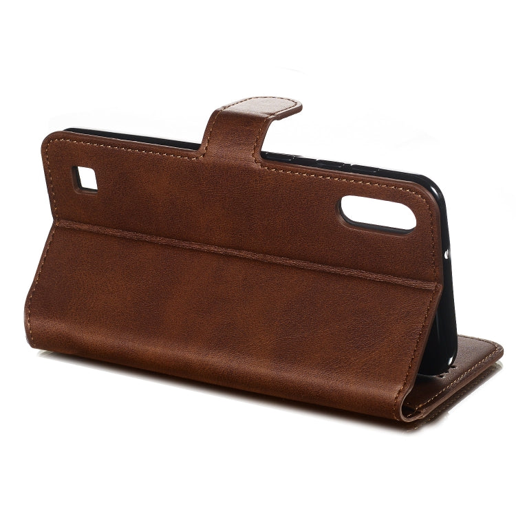For Galaxy A10 / M10 Solid Color Buckle Horizontal Flip Leather Case with Wallet & Holder & Card Slots