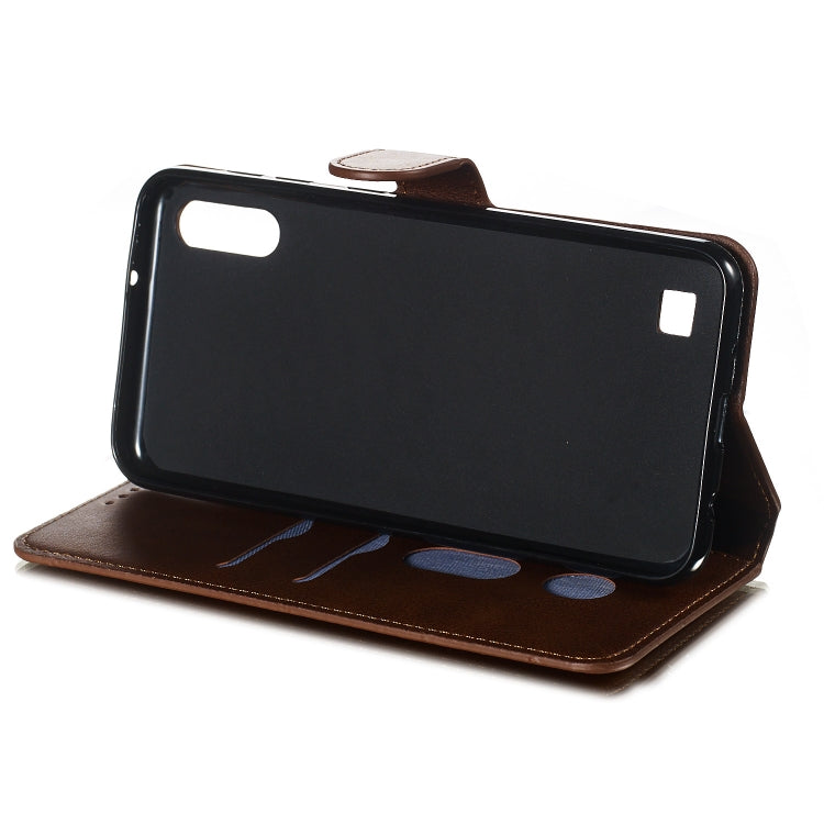 For Galaxy A10 / M10 Solid Color Buckle Horizontal Flip Leather Case with Wallet & Holder & Card Slots