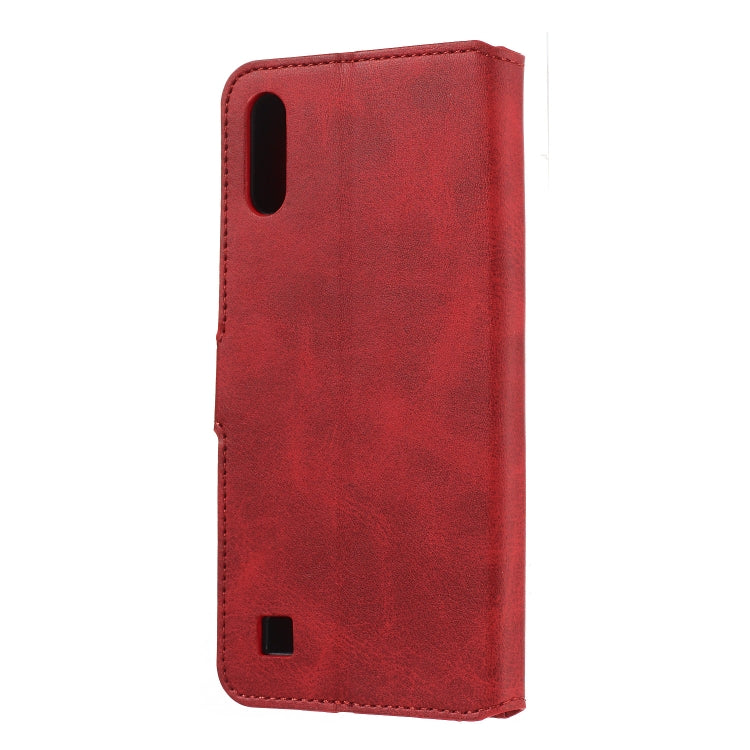 For Galaxy A10 / M10 Solid Color Buckle Horizontal Flip Leather Case with Wallet & Holder & Card Slots