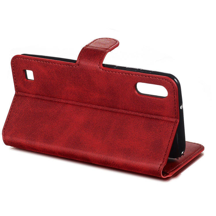 For Galaxy A10 / M10 Solid Color Buckle Horizontal Flip Leather Case with Wallet & Holder & Card Slots