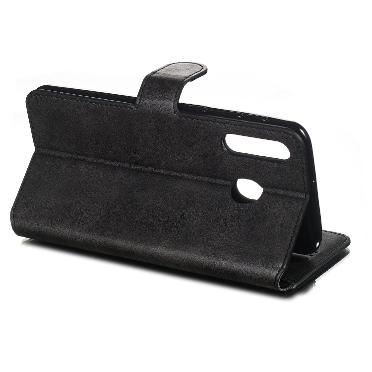 For Galaxy M30 Solid Color Buckle Horizontal Flip Leather Case with Wallet & Holder & Card Slots