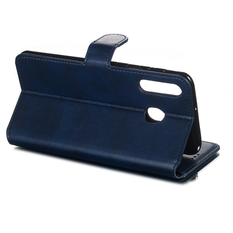For Galaxy M30 Solid Color Buckle Horizontal Flip Leather Case with Wallet & Holder & Card Slots