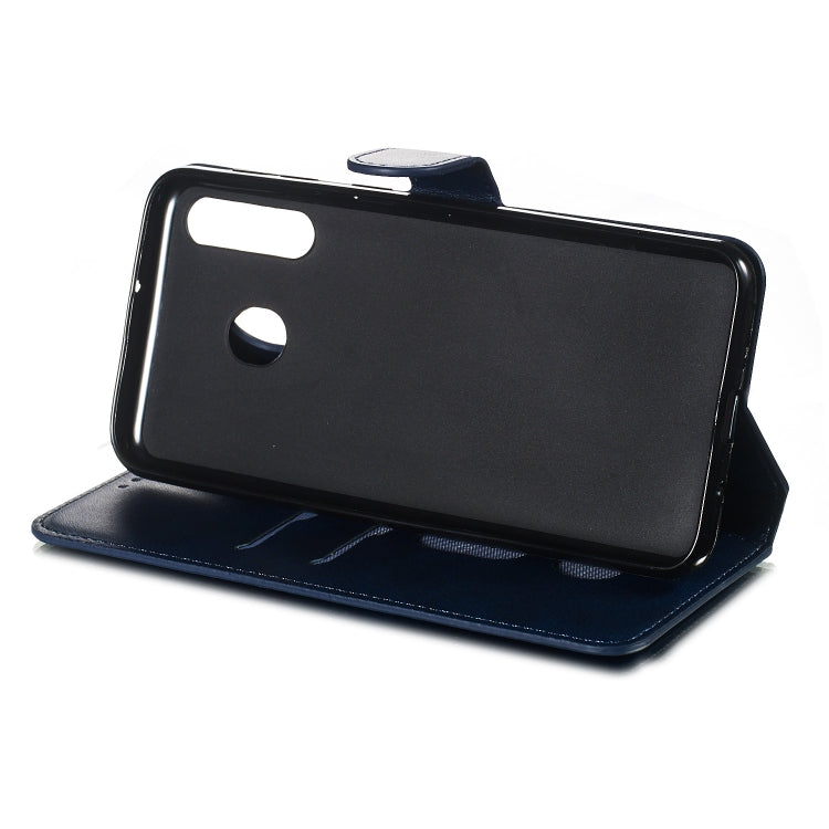 For Galaxy M30 Solid Color Buckle Horizontal Flip Leather Case with Wallet & Holder & Card Slots