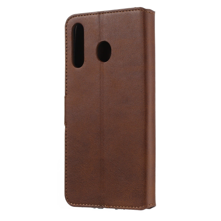 For Galaxy M30 Solid Color Buckle Horizontal Flip Leather Case with Wallet & Holder & Card Slots