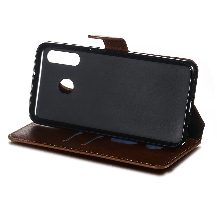 For Galaxy M30 Solid Color Buckle Horizontal Flip Leather Case with Wallet & Holder & Card Slots