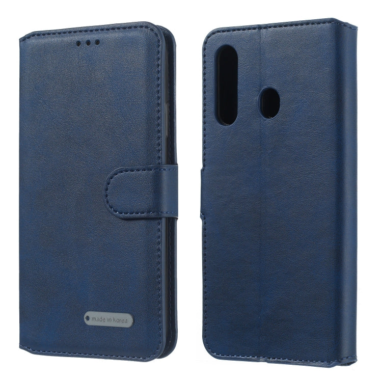 For Galaxy M40 / A60 Solid Color Buckle Horizontal Flip Leather Case with Wallet & Holder & Card Slots
