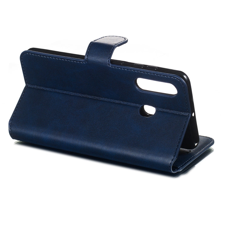 For Galaxy M40 / A60 Solid Color Buckle Horizontal Flip Leather Case with Wallet & Holder & Card Slots
