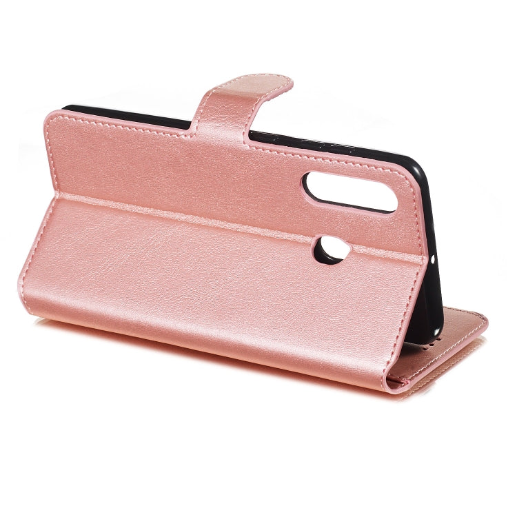 For Galaxy M40 / A60 Solid Color Buckle Horizontal Flip Leather Case with Wallet & Holder & Card Slots