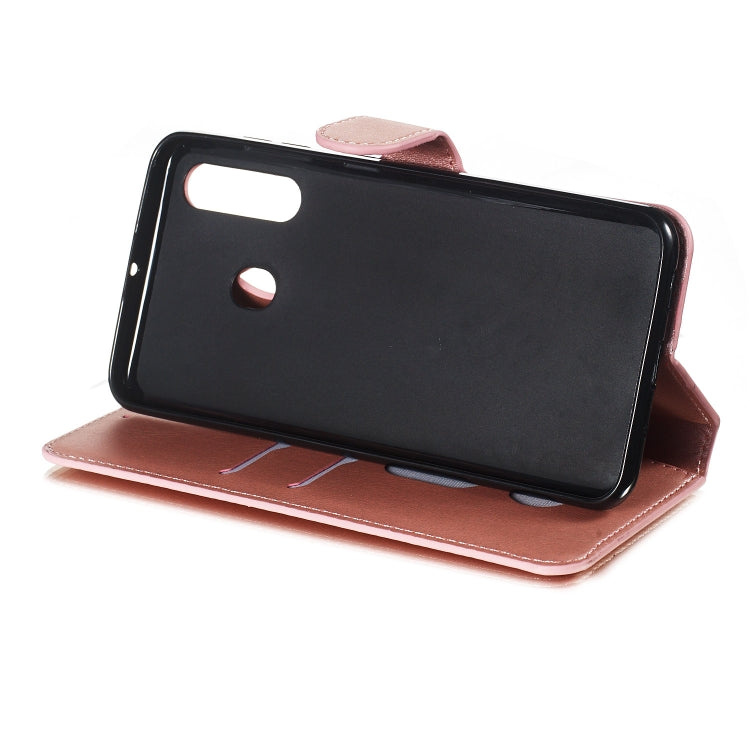 For Galaxy M40 / A60 Solid Color Buckle Horizontal Flip Leather Case with Wallet & Holder & Card Slots