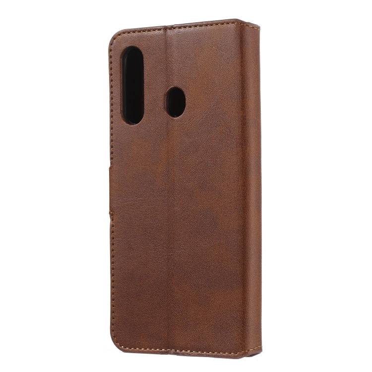 For Galaxy M40 / A60 Solid Color Buckle Horizontal Flip Leather Case with Wallet & Holder & Card Slots