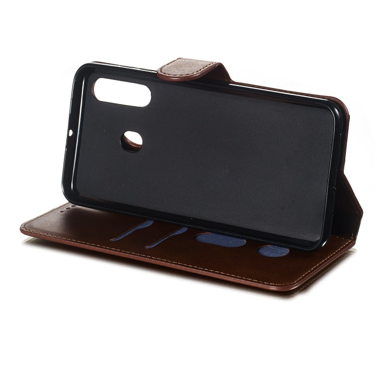 For Galaxy M40 / A60 Solid Color Buckle Horizontal Flip Leather Case with Wallet & Holder & Card Slots