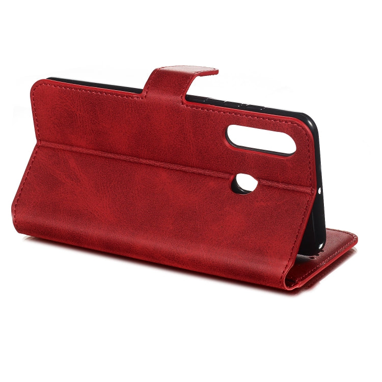 For Galaxy M40 / A60 Solid Color Buckle Horizontal Flip Leather Case with Wallet & Holder & Card Slots