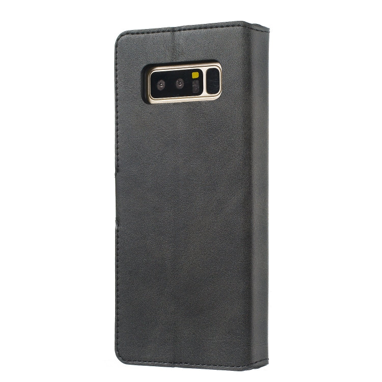 For Galaxy Note8 Solid Color Buckle Horizontal Flip Leather Case with Wallet & Holder & Card Slots