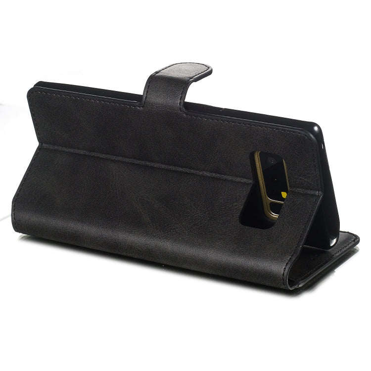 For Galaxy Note8 Solid Color Buckle Horizontal Flip Leather Case with Wallet & Holder & Card Slots