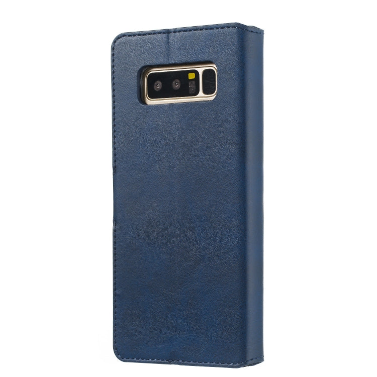 For Galaxy Note8 Solid Color Buckle Horizontal Flip Leather Case with Wallet & Holder & Card Slots