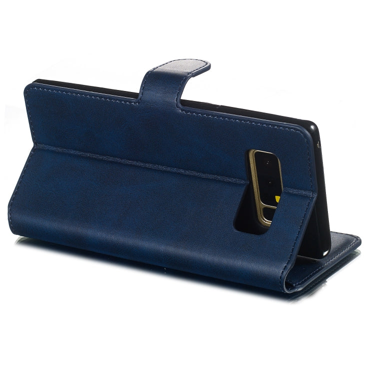 For Galaxy Note8 Solid Color Buckle Horizontal Flip Leather Case with Wallet & Holder & Card Slots