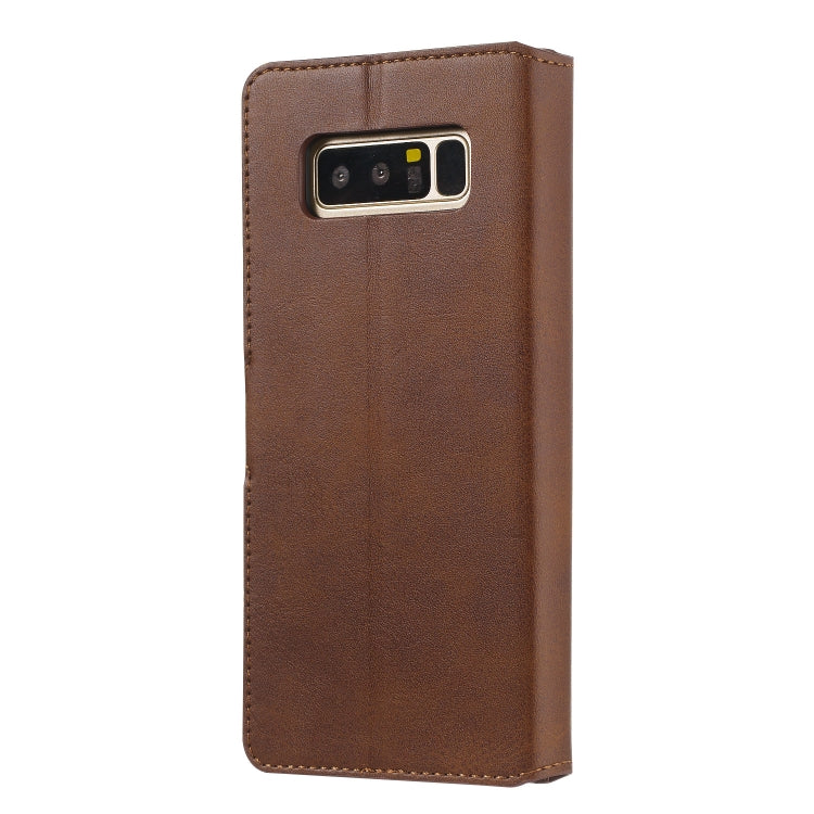 For Galaxy Note8 Solid Color Buckle Horizontal Flip Leather Case with Wallet & Holder & Card Slots