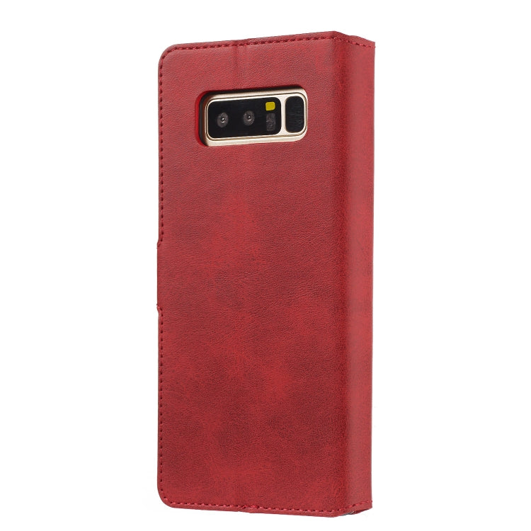 For Galaxy Note8 Solid Color Buckle Horizontal Flip Leather Case with Wallet & Holder & Card Slots
