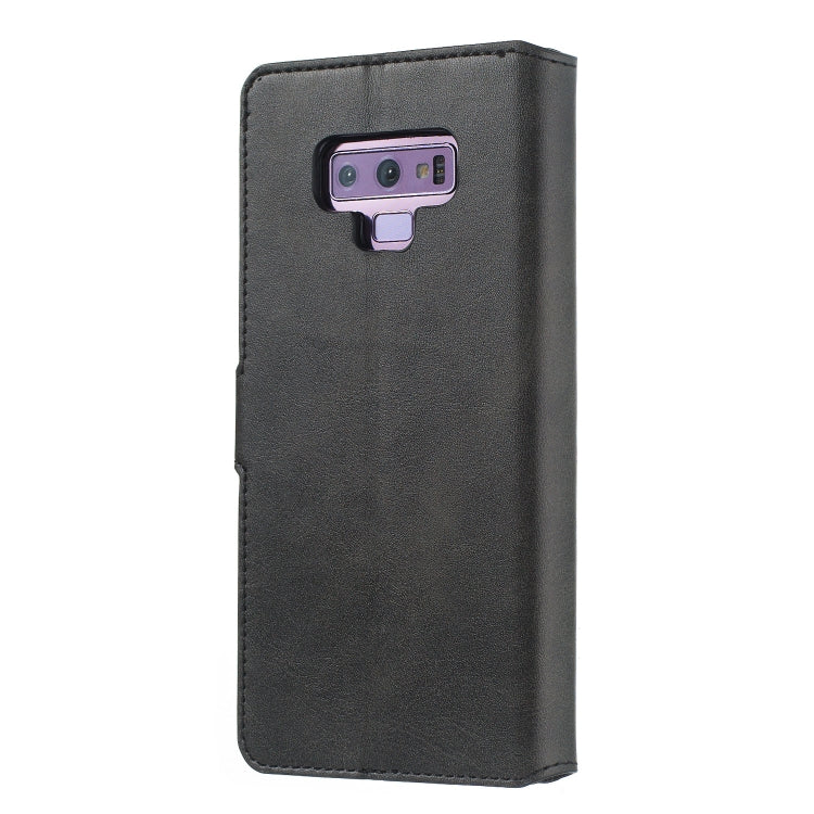 For Galaxy Note9 Solid Color Buckle Horizontal Flip Leather Case with Wallet & Holder & Card Slots