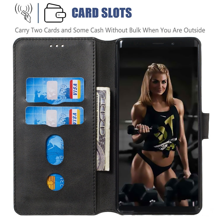 For Galaxy Note9 Solid Color Buckle Horizontal Flip Leather Case with Wallet & Holder & Card Slots