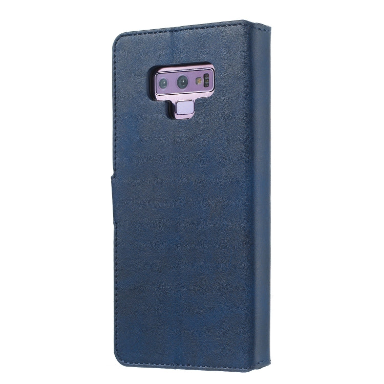 For Galaxy Note9 Solid Color Buckle Horizontal Flip Leather Case with Wallet & Holder & Card Slots