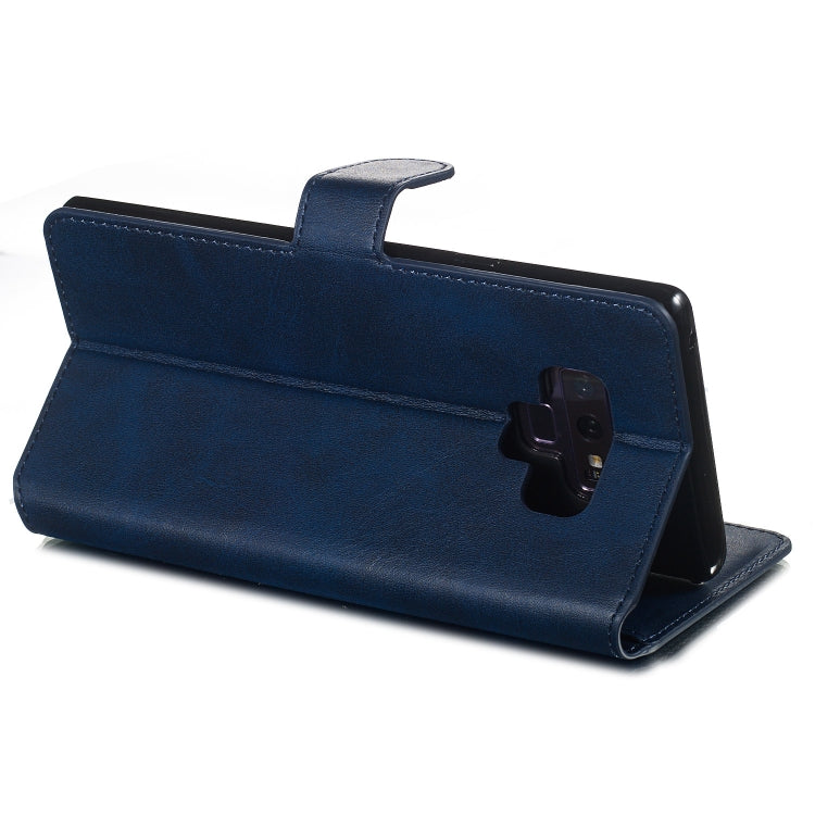 For Galaxy Note9 Solid Color Buckle Horizontal Flip Leather Case with Wallet & Holder & Card Slots