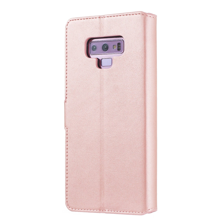 For Galaxy Note9 Solid Color Buckle Horizontal Flip Leather Case with Wallet & Holder & Card Slots