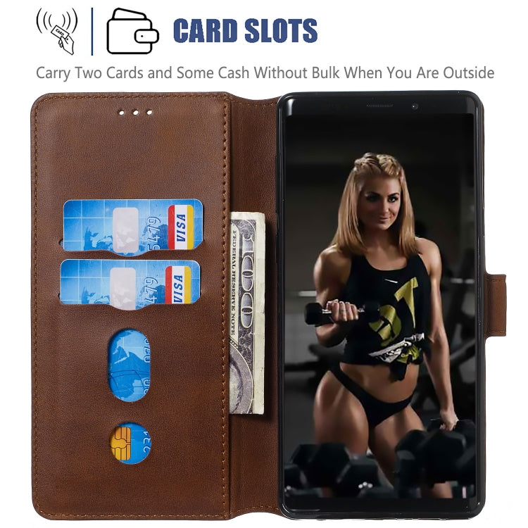 For Galaxy Note9 Solid Color Buckle Horizontal Flip Leather Case with Wallet & Holder & Card Slots