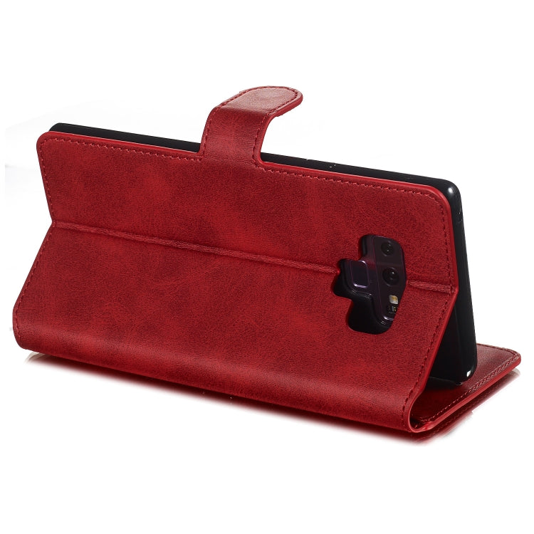For Galaxy Note9 Solid Color Buckle Horizontal Flip Leather Case with Wallet & Holder & Card Slots