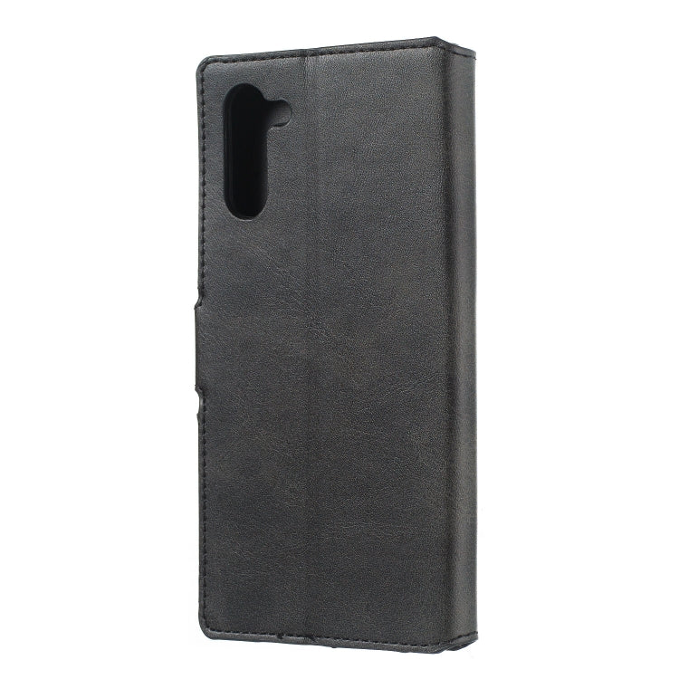 For Galaxy Note10 Solid Color Buckle Horizontal Flip Leather Case with Wallet & Holder & Card Slots