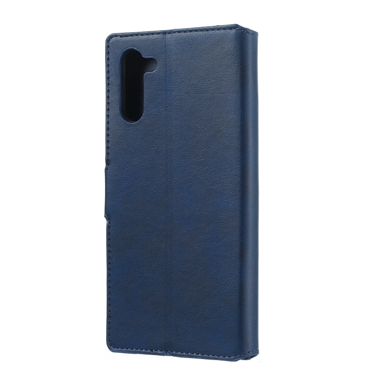 For Galaxy Note10 Solid Color Buckle Horizontal Flip Leather Case with Wallet & Holder & Card Slots