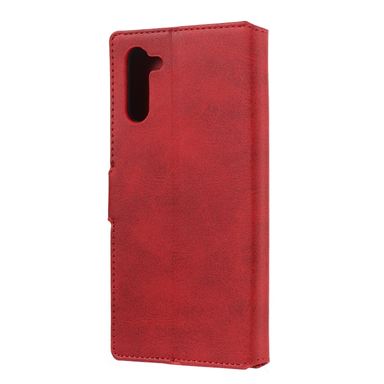 For Galaxy Note10 Solid Color Buckle Horizontal Flip Leather Case with Wallet & Holder & Card Slots