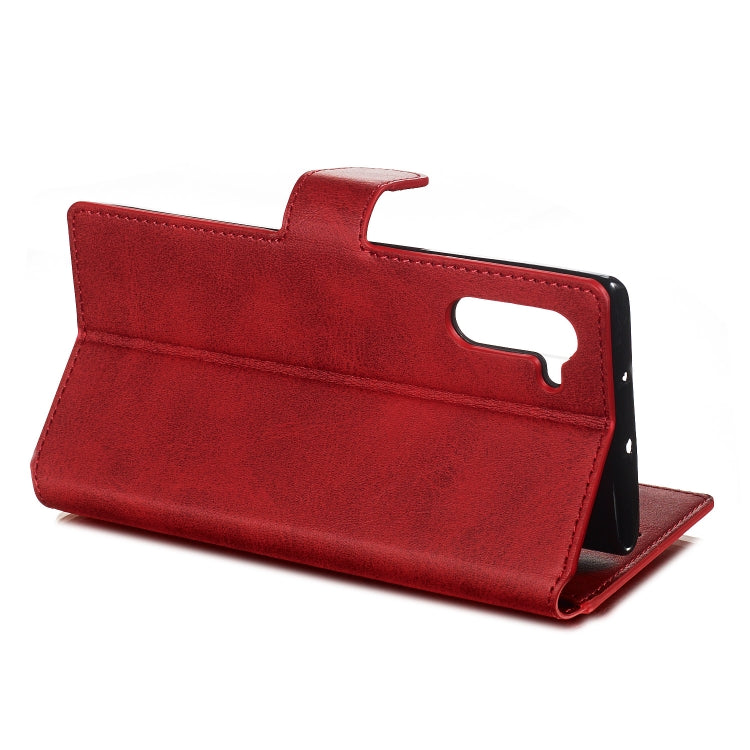 For Galaxy Note10 Solid Color Buckle Horizontal Flip Leather Case with Wallet & Holder & Card Slots