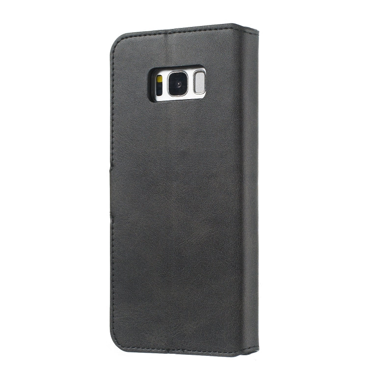 For Galaxy S8 Solid Color Buckle Horizontal Flip Leather Case with Wallet & Holder & Card Slots