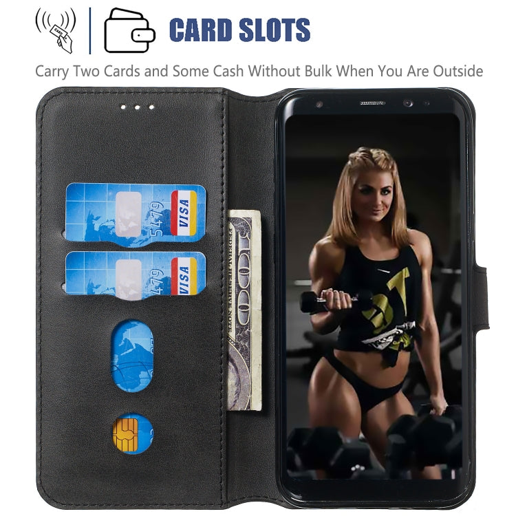 For Galaxy S8 Solid Color Buckle Horizontal Flip Leather Case with Wallet & Holder & Card Slots