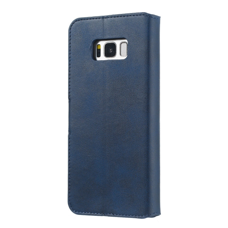 For Galaxy S8 Solid Color Buckle Horizontal Flip Leather Case with Wallet & Holder & Card Slots