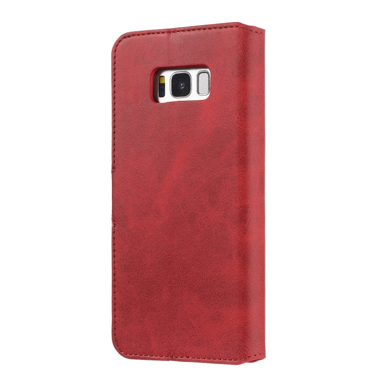 For Galaxy S8 Solid Color Buckle Horizontal Flip Leather Case with Wallet & Holder & Card Slots