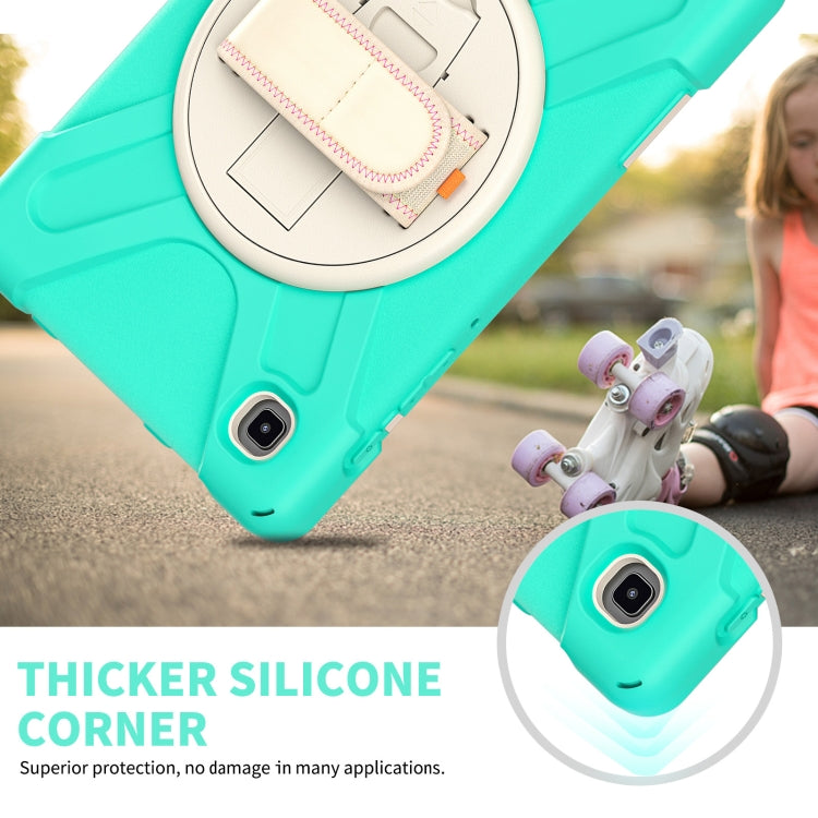 For Samsung Galaxy Tab A7 Lite T220 / T225 Silicone + PC Protective Case with Holder & Shoulder Strap