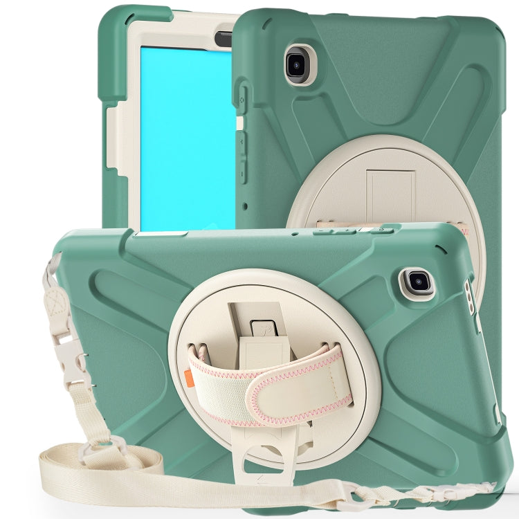 For Samsung Galaxy Tab A7 Lite T220 / T225 Silicone + PC Protective Case with Holder & Shoulder Strap