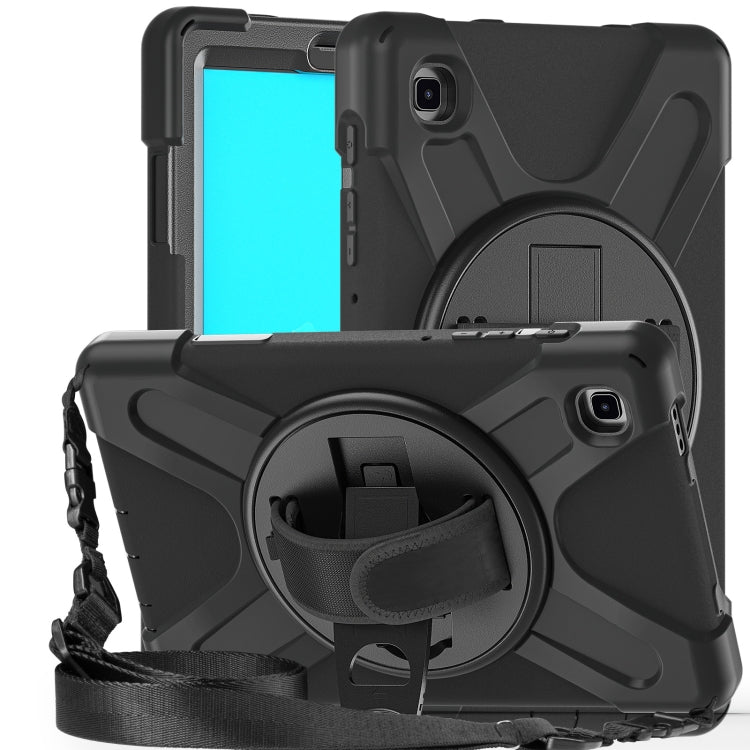 For Samsung Galaxy Tab A7 Lite T220 / T225 Silicone + PC Protective Case with Holder & Shoulder Strap