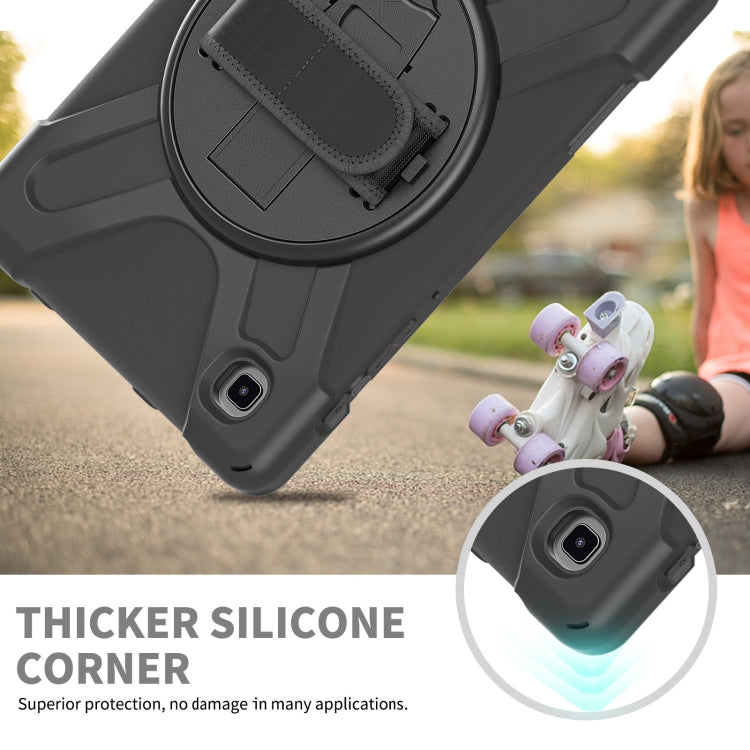 For Samsung Galaxy Tab A7 Lite T220 / T225 Silicone + PC Protective Case with Holder & Shoulder Strap