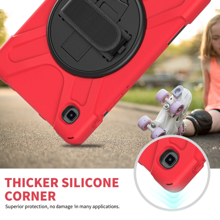 For Samsung Galaxy Tab A7 Lite T220 / T225 Silicone + PC Protective Case with Holder & Shoulder Strap