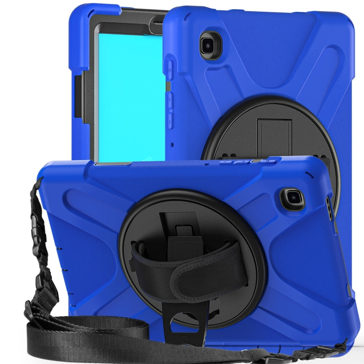 For Samsung Galaxy Tab A7 Lite T220 / T225 Silicone + PC Protective Case with Holder & Shoulder Strap